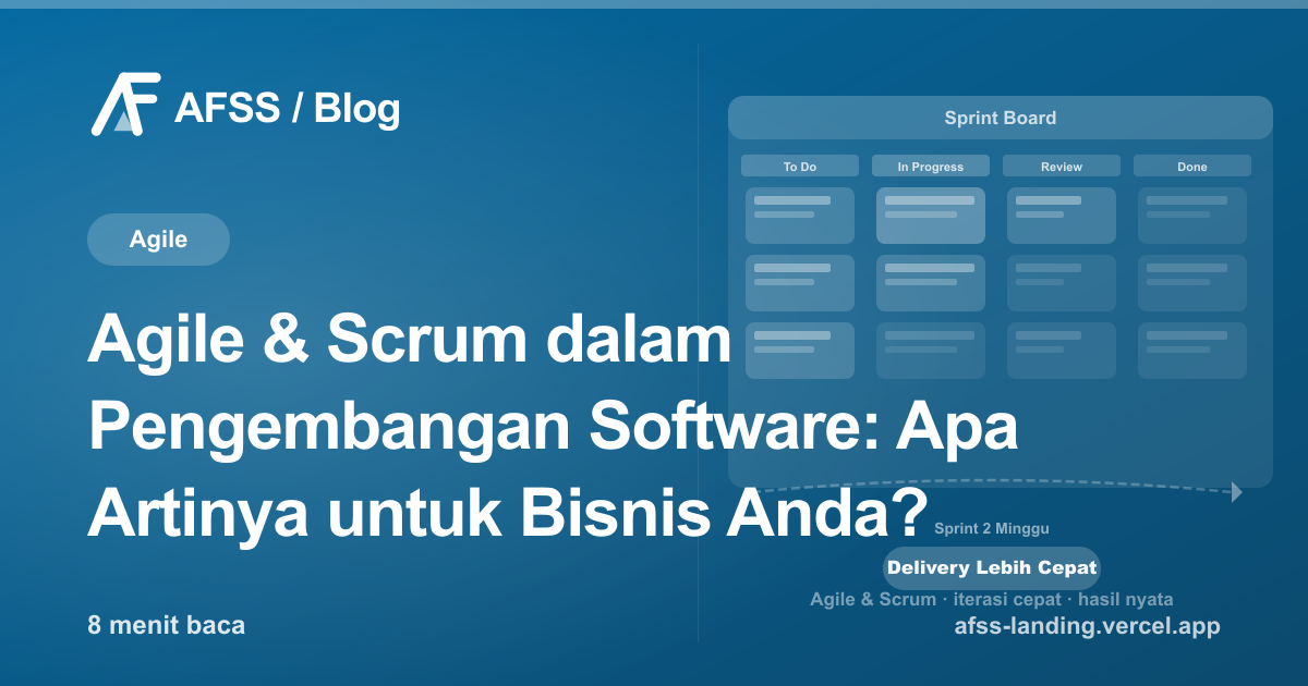 Ilustrasi artikel: Agile & Scrum dalam Pengembangan Software: Apa Artinya untuk Bisnis Anda?