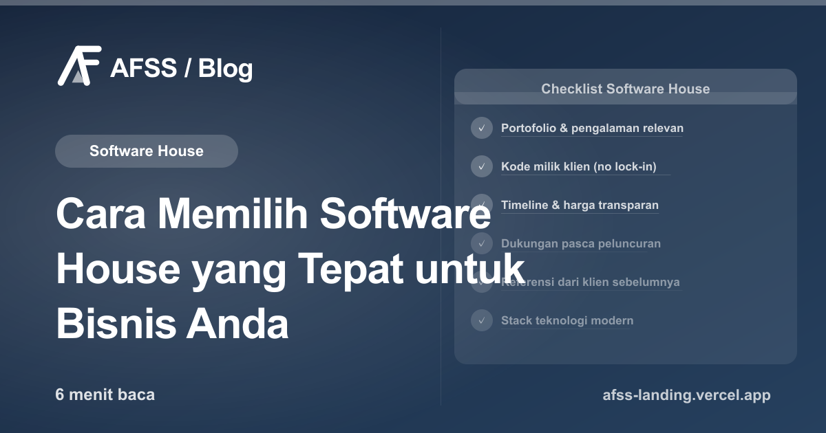Ilustrasi artikel: Cara Memilih Software House yang Tepat untuk Bisnis Anda