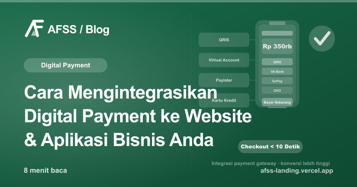 Ilustrasi artikel: Cara Mengintegrasikan Digital Payment ke Website & Aplikasi Bisnis Anda