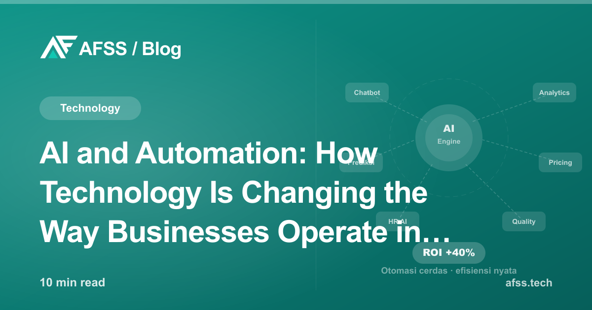 AI and Automation: How Technology Is Changing the Way Businesses Operate in 2026