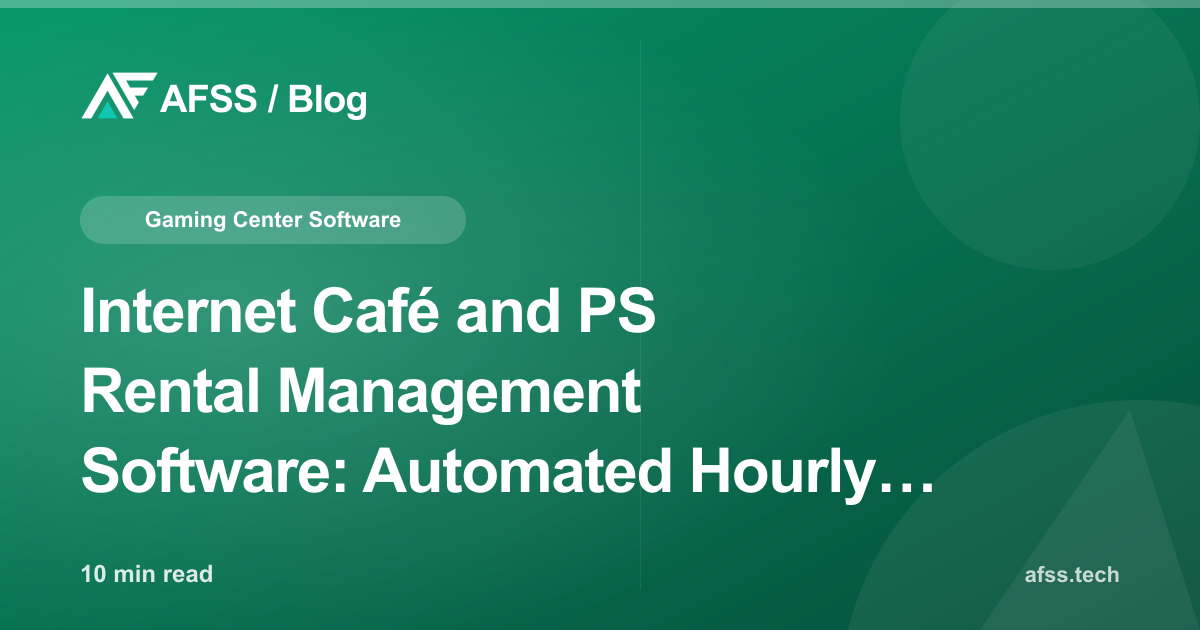 Internet Café and PS Rental Management Software: Automated Hourly Billing, Member Balances, and Peak-Hour Booking
