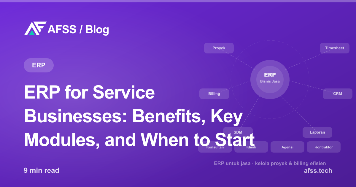 ERP for Service Businesses: Benefits, Key Modules, and When to Start