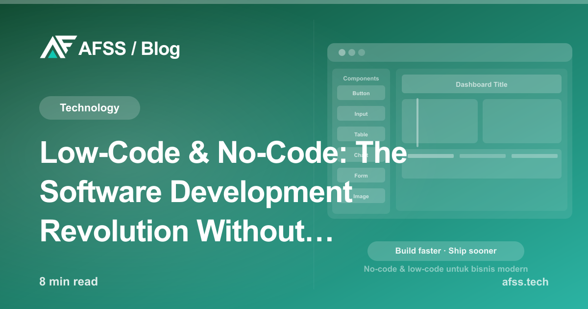 Low-Code & No-Code: The Software Development Revolution Without Programmers