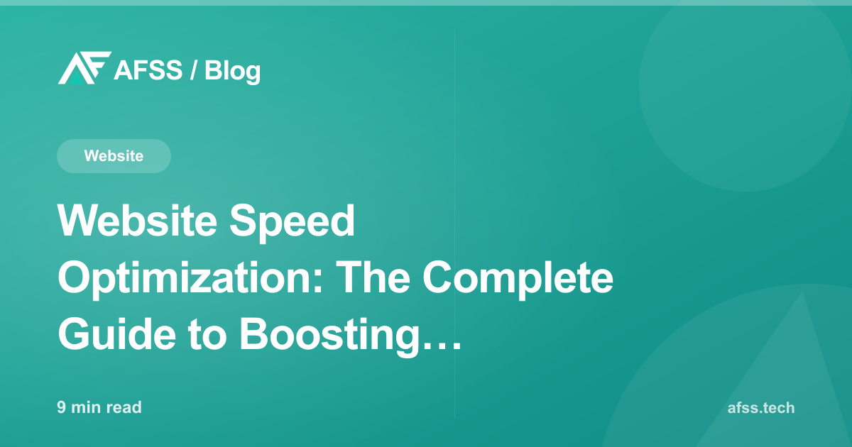 Website Speed Optimization: The Complete Guide to Boosting Performance in 2026