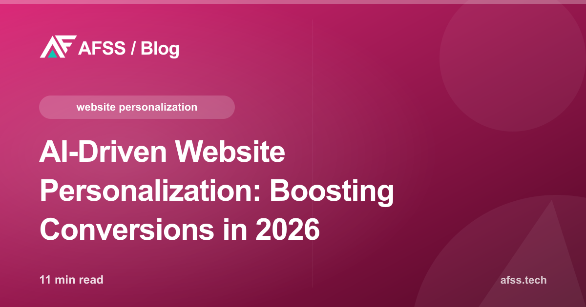 AI-Driven Website Personalization: Boosting Conversions in 2026