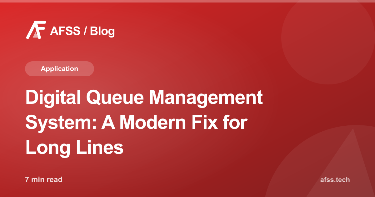 Digital Queue Management System: A Modern Fix for Long Lines