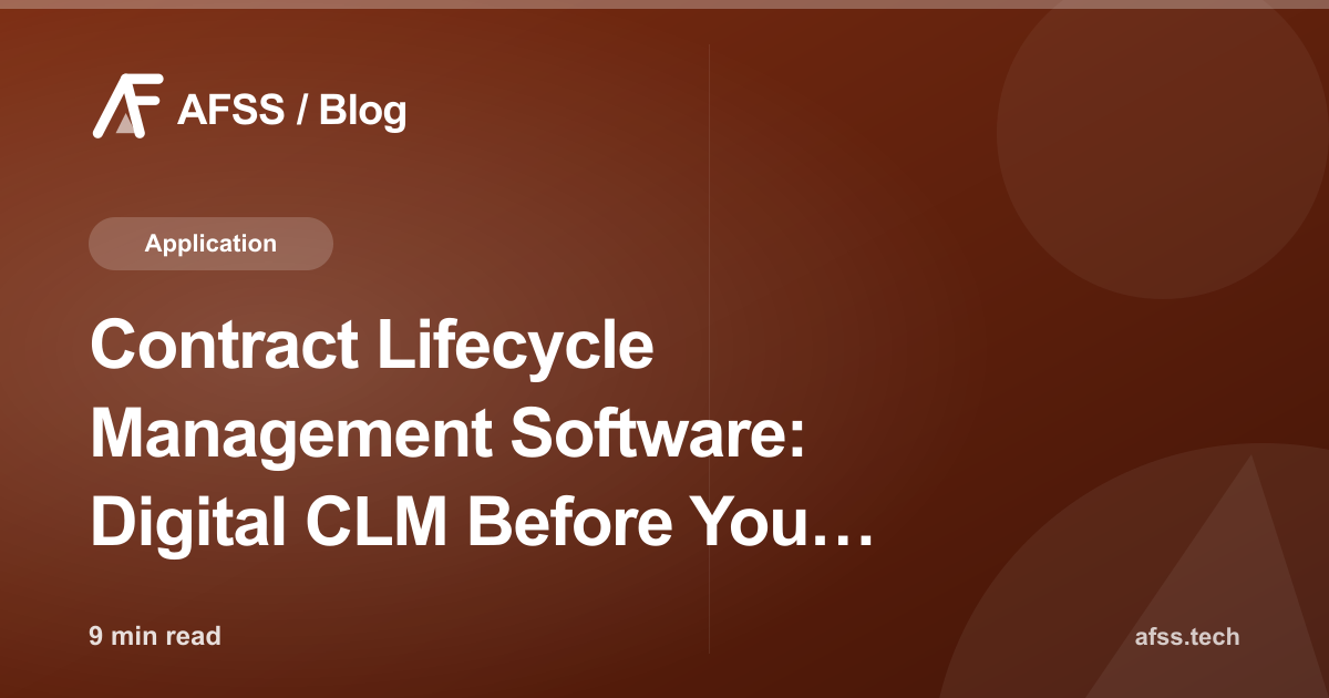 Contract Lifecycle Management Software: Digital CLM Before You Lose a Critical Contract