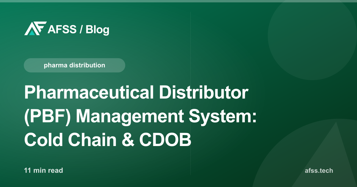 Pharmaceutical Distributor (PBF) Management System: Cold Chain & CDOB