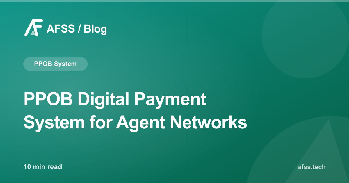PPOB Digital Payment System for Agent Networks