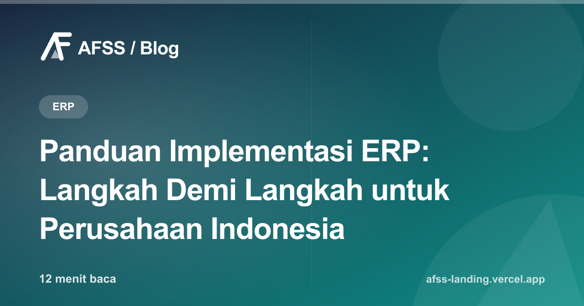 Ilustrasi artikel: Panduan Implementasi ERP: Langkah Demi Langkah untuk Perusahaan Indonesia