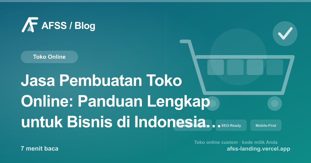 Ilustrasi artikel: Jasa Pembuatan Toko Online: Panduan Lengkap untuk Bisnis di Indonesia 2026