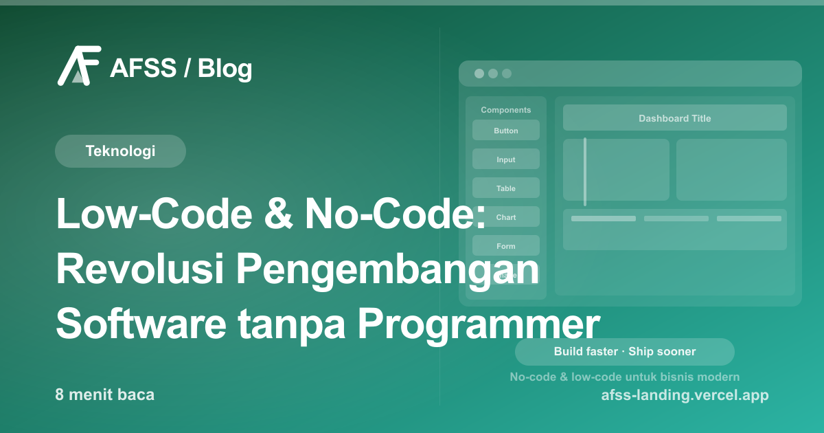 Ilustrasi artikel: Low-Code & No-Code: Revolusi Pengembangan Software tanpa Programmer