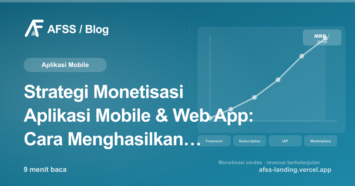Ilustrasi artikel: Strategi Monetisasi Aplikasi Mobile & Web App: Cara Menghasilkan Pendapatan dari App Anda