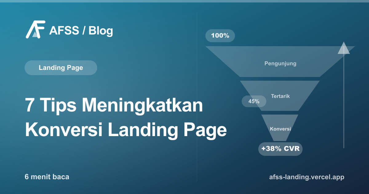 Ilustrasi artikel: 7 Tips Meningkatkan Konversi Landing Page