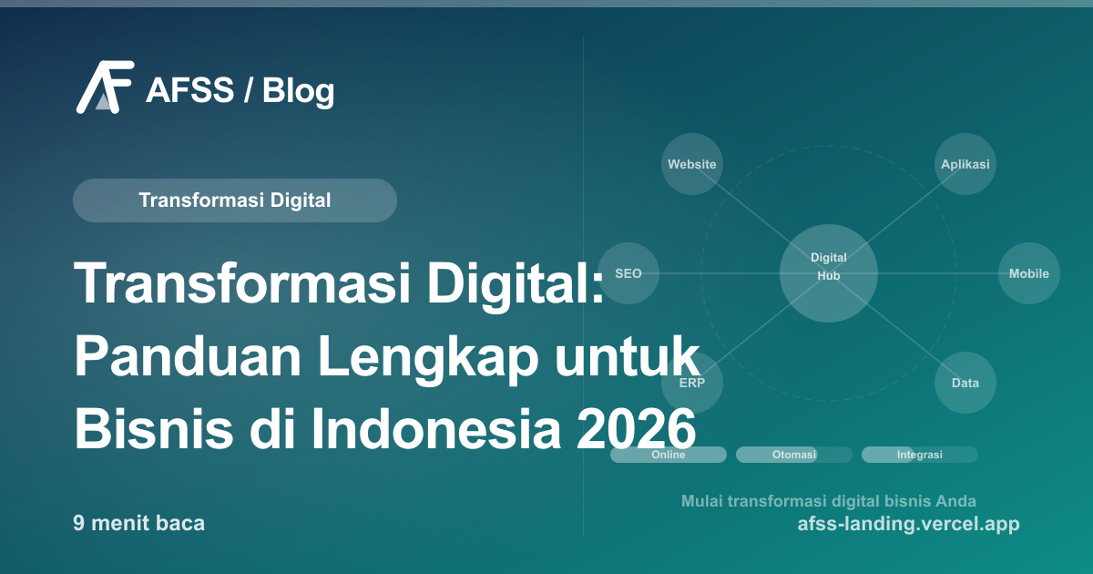 Ilustrasi artikel: Transformasi Digital: Panduan Lengkap untuk Bisnis di Indonesia 2026