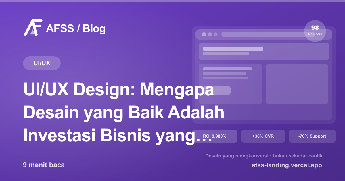 Ilustrasi artikel: UI/UX Design: Mengapa Desain yang Baik Adalah Investasi Bisnis yang Wajib