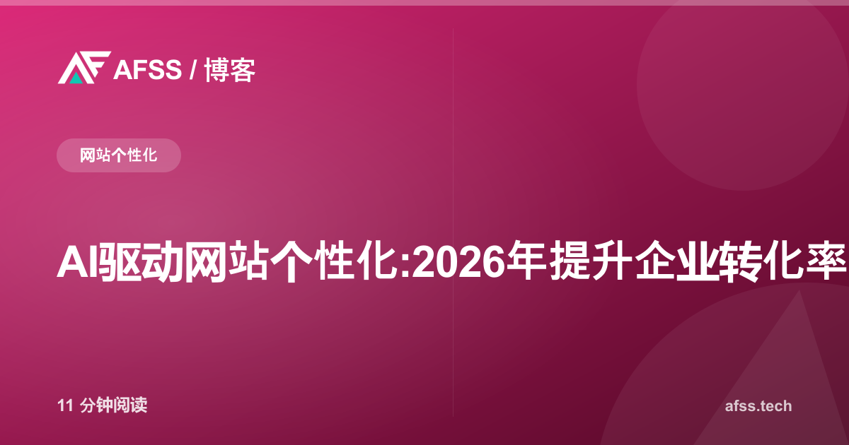 AI驱动网站个性化:2026年提升企业转化率的关键