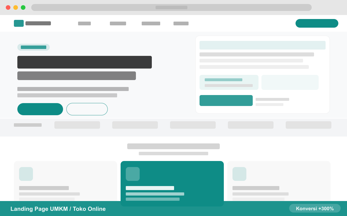 Preview Landing Page UMKM / Toko Online