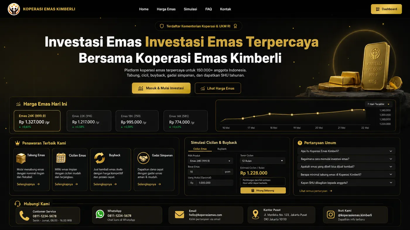 Harga Emas Hari Ini — perbandingan harga & produk simpanan terbaru